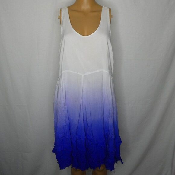 Black Swan Teresa Ombre Dip Dye Mini Tank Dress L - Picture 1 of 12